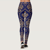 Leggings Or & bleu : Damas de luxe (Dos)