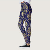 Leggings Or & bleu : Damas de luxe (Gauche)