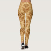 Leggings Or damassé floral (Dos)