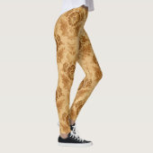 Leggings Or damassé floral (Droite)