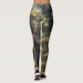Leggings Or Doré et Chic Eau Verte Océanique (Dos)