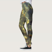 Leggings Or Doré et Chic Eau Verte Océanique (Gauche)