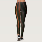 Leggings Or et Abstrait Noir (Dos)