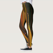 Leggings Or et Abstrait Noir (Gauche)