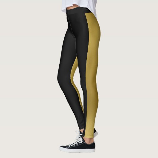Leggings Or et noir à deux tons (Gauche)