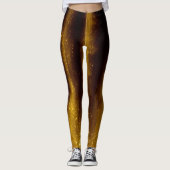 Leggings Or et parties scintillantes peints par Faux sur le (Devant)
