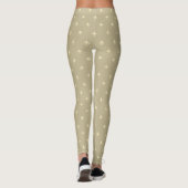 Leggings Or Fleur de Lis Latte Brown (Dos)