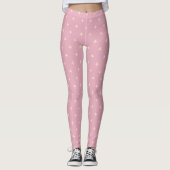 Leggings Or Fleur de Lis Rose (Devant)