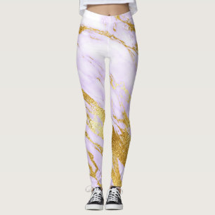 Leggings Or pourpre lilas minimal abstrait minimal de