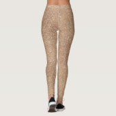 Leggings Or rose de parties scintillantes brillantes (Dos)
