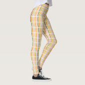 Leggings Or rose orange et rayures vertes (Droite)