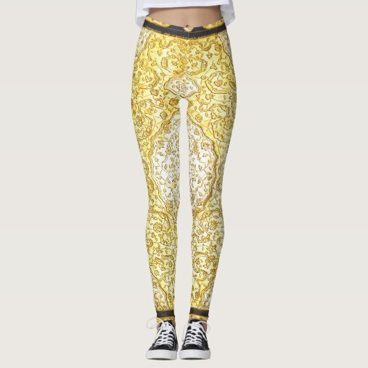 Leggings Or sacré tombé (Devant)