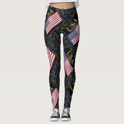 LEGGINGS OR USA (Devant)