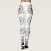 Leggings Or, violet et bleu captivant (Dos)