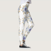 Leggings Or, violet et bleu captivant (Droite)