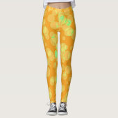 Leggings Orange avec bulles (Devant)