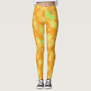 Leggings Orange avec bulles