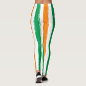 Leggings Orange blanche de vert irlandais de drapeau du (Dos)