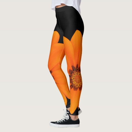 LEGGINGS ORANGE BLOOM (Gauche)