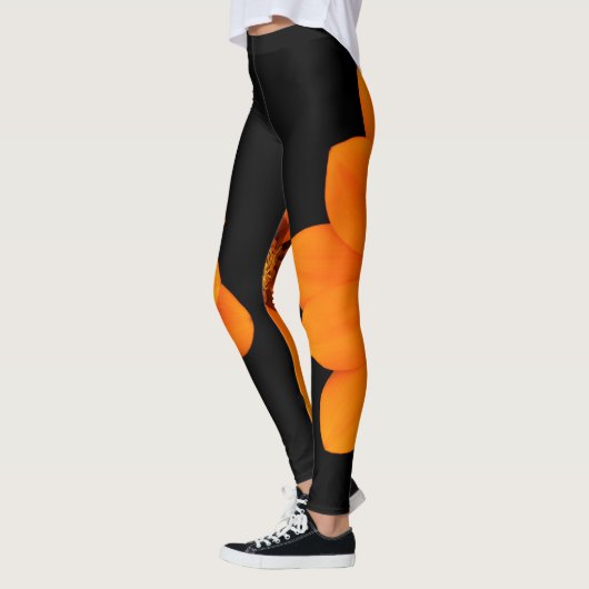 LEGGINGS ORANGE BLOOM (Gauche)