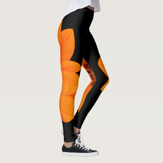 LEGGINGS ORANGE BLOOM (Droite)