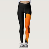 LEGGINGS ORANGE BLOOM (Devant)