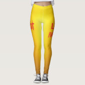 Leggings Orange Chaud. (Devant)