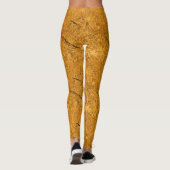 Leggings Orange Cracké Natural Rock Texture initiale person (Dos)