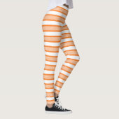 Leggings Orange de bandes encadrées (Droite)