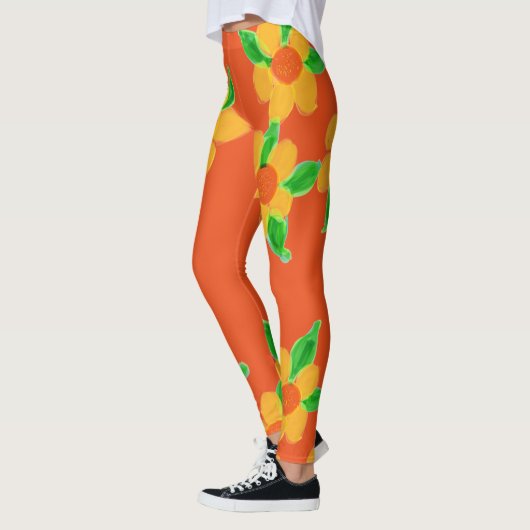 Leggings Orange Designer (Gauche)