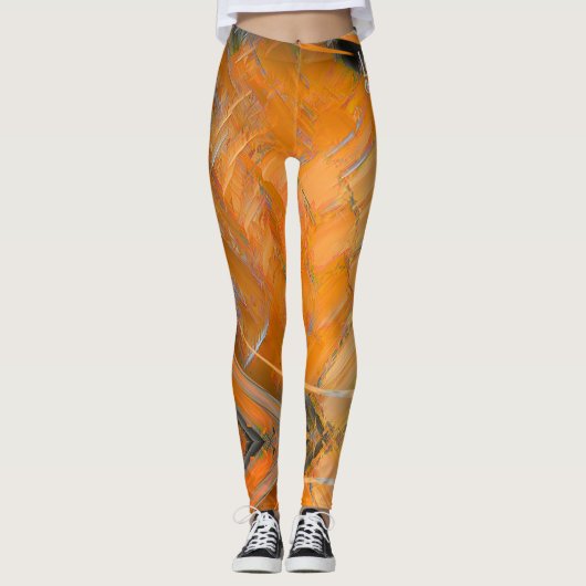 Leggings Orange Designer (Devant)