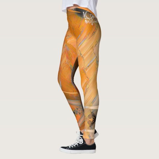 Leggings Orange Designer (Gauche)