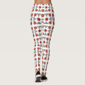 Leggings Orange Diamant Gemstone Art, Orange (Dos)