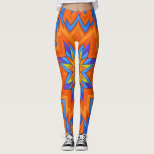 Leggings Orange Électrique