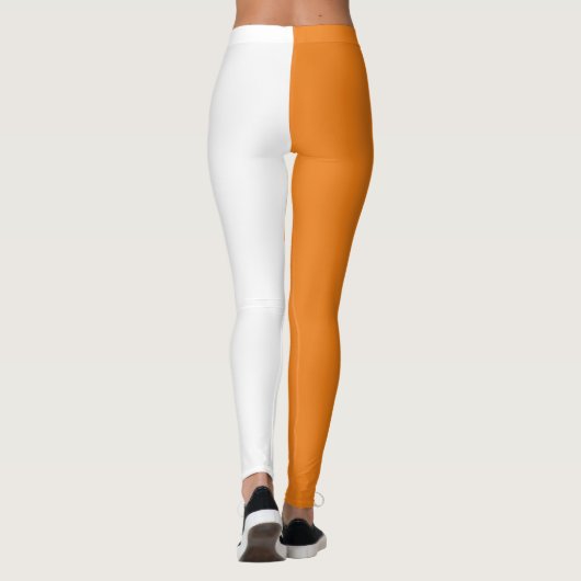 Leggings Orange et blanc (Dos)