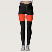 leggings orange et noir (Devant)