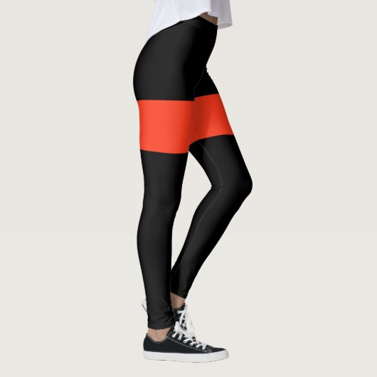 leggings orange et noir (Droite)