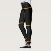 Leggings orange et noir (Gauche)