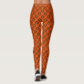 Leggings Orange et Noir Chic (Dos)