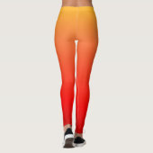 Leggings orange et rouges défraîchis (Dos)