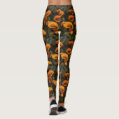 Leggings Orange Exercice Lis calla Inspiré Diplômé (Dos)