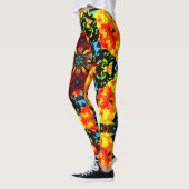Leggings Orange Florale (Gauche)