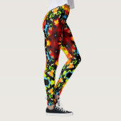 Leggings Orange Florale (Droite)
