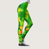 Leggings Orange Flower Bokeh Sunny (Droite)