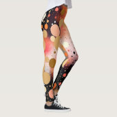 Leggings Orange Gold Black Party (Droite)