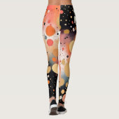 Leggings Orange Gold Black Party (Dos)