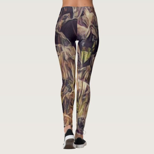 Leggings Orange Guana Art (Dos)