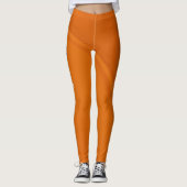 Leggings Orange Gym Yoga Workout (Devant)