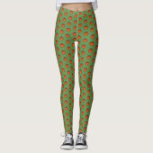 Leggings Orange Harvest Citrouille Halloween Thanksgiving F (Devant)