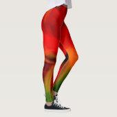 Leggings Orange Lumineux Et Abstrait Vert (Droite)